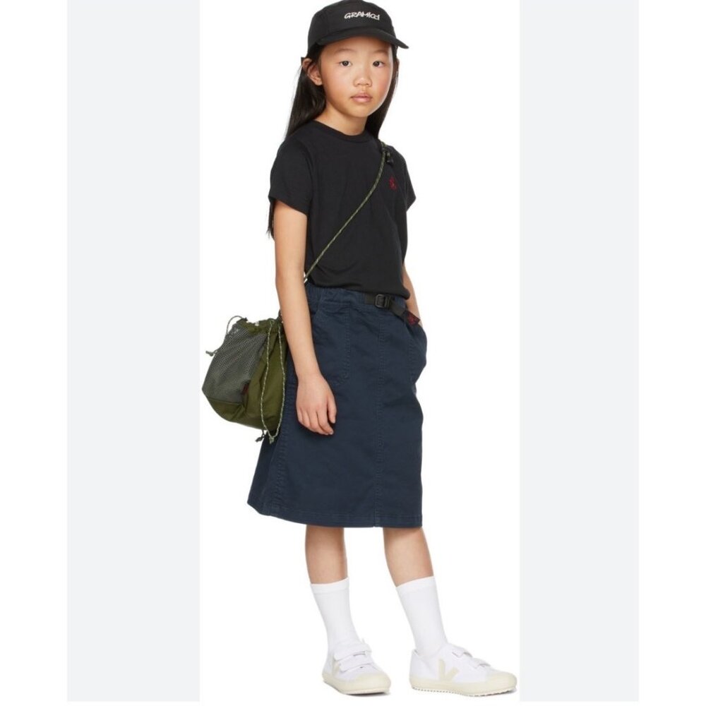 NWT - Gramicci Baker Black Fleece Skirt With Adjustable Waist - Picture 10 of 10